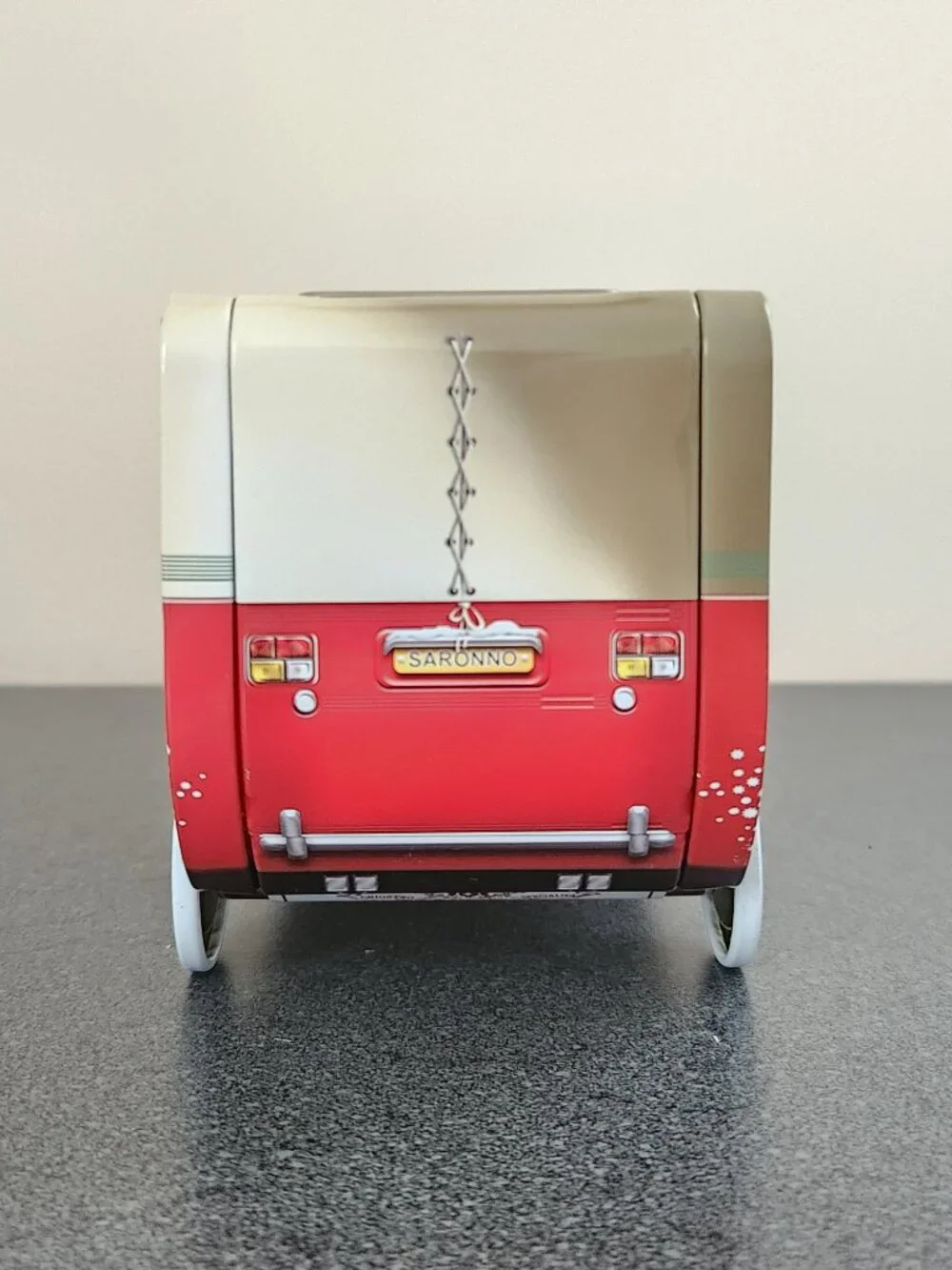 Biscotti Chiostro Di Saronno Empty Tin Cookies Amaretti Crunchy Retro Truck